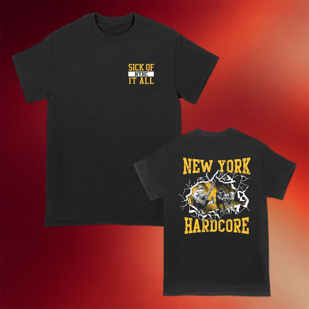 Sick Of It All Merch 2026 Sick Of It All Break Through Live T-Shirt Black Gifts For Him - Merchluma