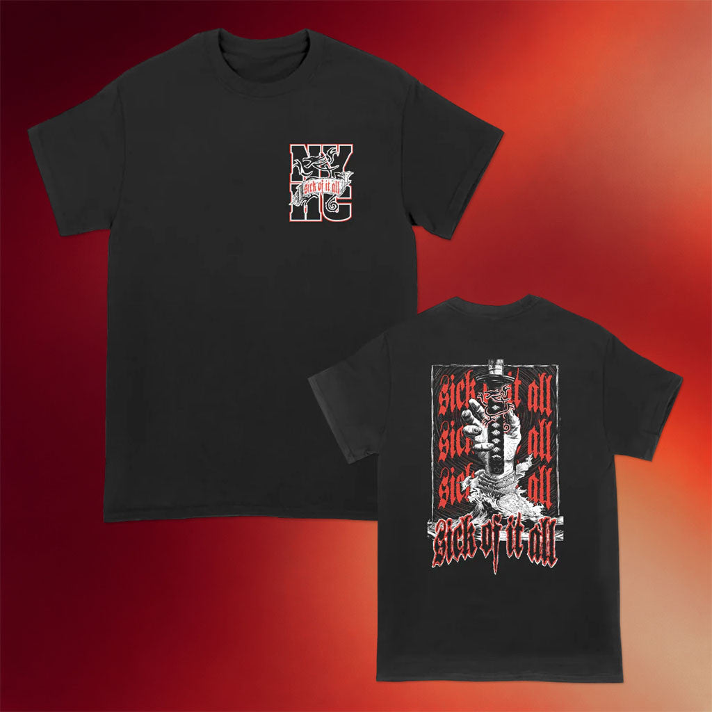 Sick Of It All Merch 2026 Sick Of It All Ronin T-Shirt Black Rock Fan Gifts For Him - Merchluma