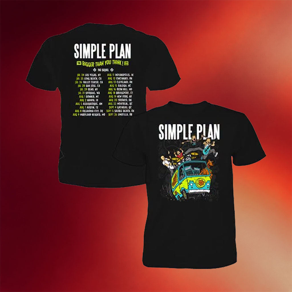 Simple Plan Merch 2026 Simple Plan The Bigger Than You Think Tour T-Shirt Gifts For Fans - Merchluma