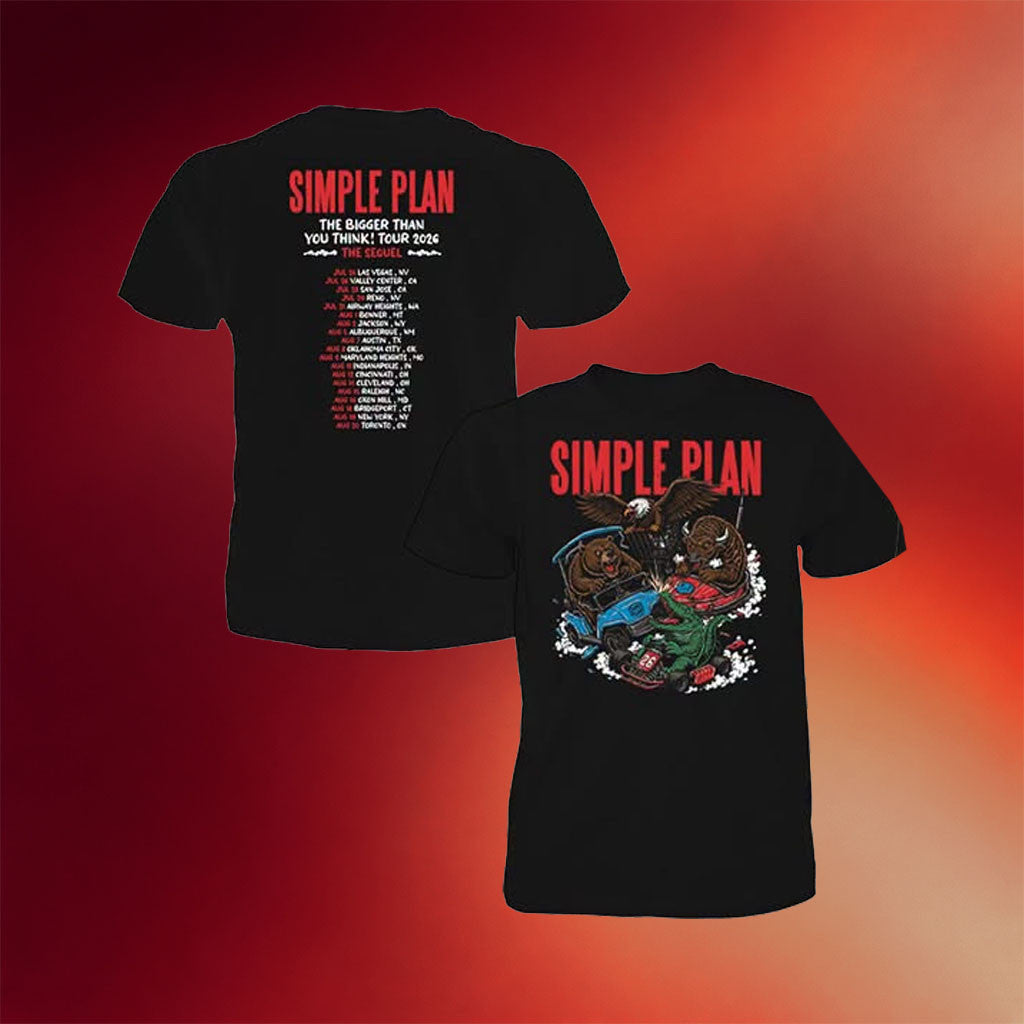 Simple Plan Merch Simple Plan The Bigger Than You Think Tour 2026 T-Shirt Gifts For Rock Fan - Merchluma