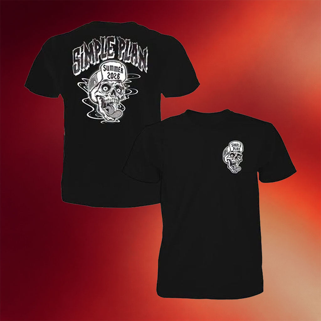 Simple Plan Merch The Bigger Than You Think Tour 2026 T-Shirt Skull Simple Plan Summer 26 Shirt - Merchluma