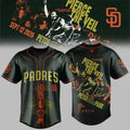 San Diego Padres X Pierce The Veil 2026 I Can't Hear You World Tour Baseball Jersey Padres Merch - Merchluma