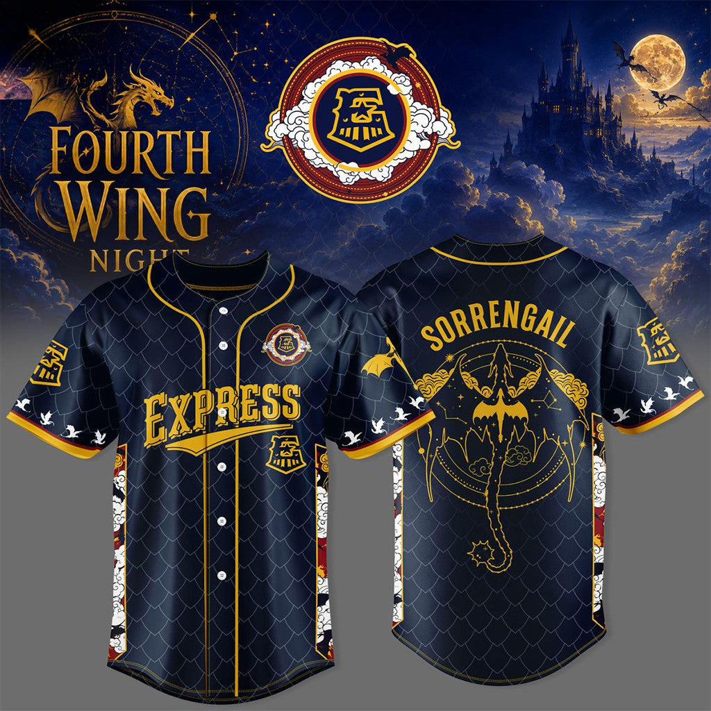 Round Rock Express X Fourth Wing Night 2026 Baseball Jersey Round Rock Express Merch Fan Gifts - Merchluma