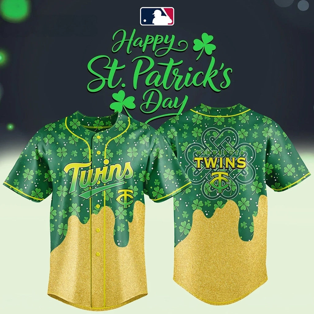 2026 Minnesota Twins St Patrick's Day Jersey Twins Merch Gifts For Baseball Fans - Merchluma