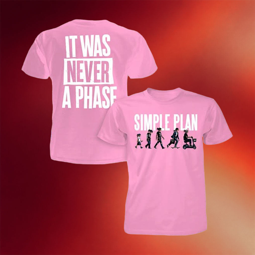 Simple Plan Merch Simple Plan The Bigger Than You Think Tour 2026 Shirt It Was Never A Phase - Merchluma