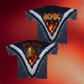ACDC Merch 2026 ACDC Hells Bells Tie-Dye T-Shirt Birthday Gift For Son In Law - Merchluma