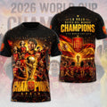 Spain National Football Team FIFA World Cup 2026 Champions T-Shirt Spain Football Fan Gear - Merchluma