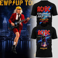 Acdc Power Up Tour X Ohio Stadium T-Shirt Black ACDC Merch Gifts For Rock Fans - Merchluma