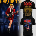 ACDC Power Up Tour X Ohio Stadium T-Shirt Black ACDC Merch Gifts For Rock Lovers - Merchluma