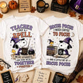 Snoopy Hocus Pocus Teacher Coffee White T-Shirt Halloween Shirts Gifts For Teachers - Merchluma