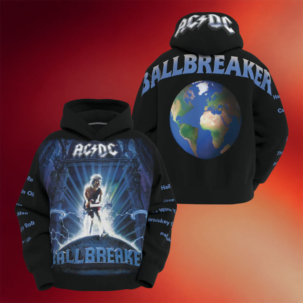 ACDC Merch 2026 ACDC Ballbreaker Hoodie Black Best Gift For Music Fans - Merchluma