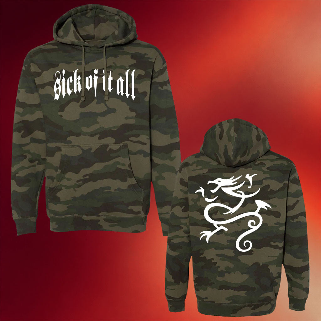 Sick Of It All Merch 2026 Sick Of It All Logo Camo Hoodie Gifts For Rock Fans - Merchluma