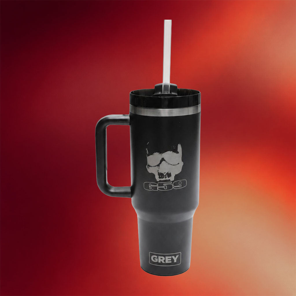 G59 Records Merch 2026 G59 Skull Tumbler Black Best Gifts For BFF - Merchluma