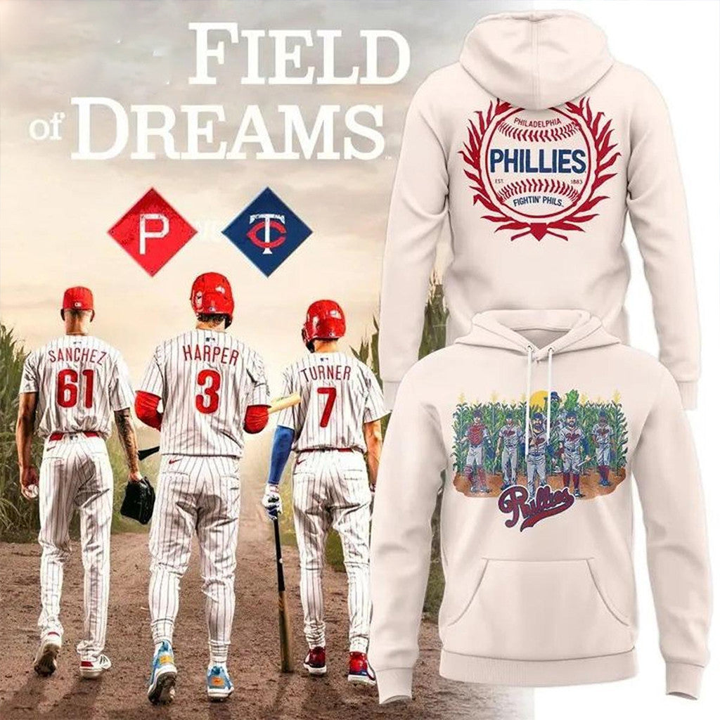 Philadelphia Phillies Field of Dreams Game 2026 Hoodie Phillies Merch Gifts For Baseball Fans - Merchluma