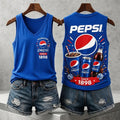 Celebrating Pepsi 1898 Vintage Logo V-Neck Tank Top Summer Gifts For Her - Merchluma