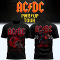ACDC X Ohio State Buckeyes Football Power Up Tour T-Shirt ACDC Merch Unique Gift For Brother - Merchluma