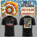 Billy Strings Tour 2026 Portsmouth T-Shirt Billy Strings Merch Black Music Fan Gifts - Merchluma