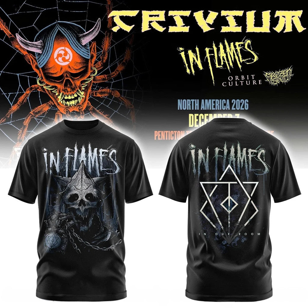 Trivium Merch In Flames The Crown In The Grave Tour Shirt Gifts For Music Enthusiasts - Merchluma