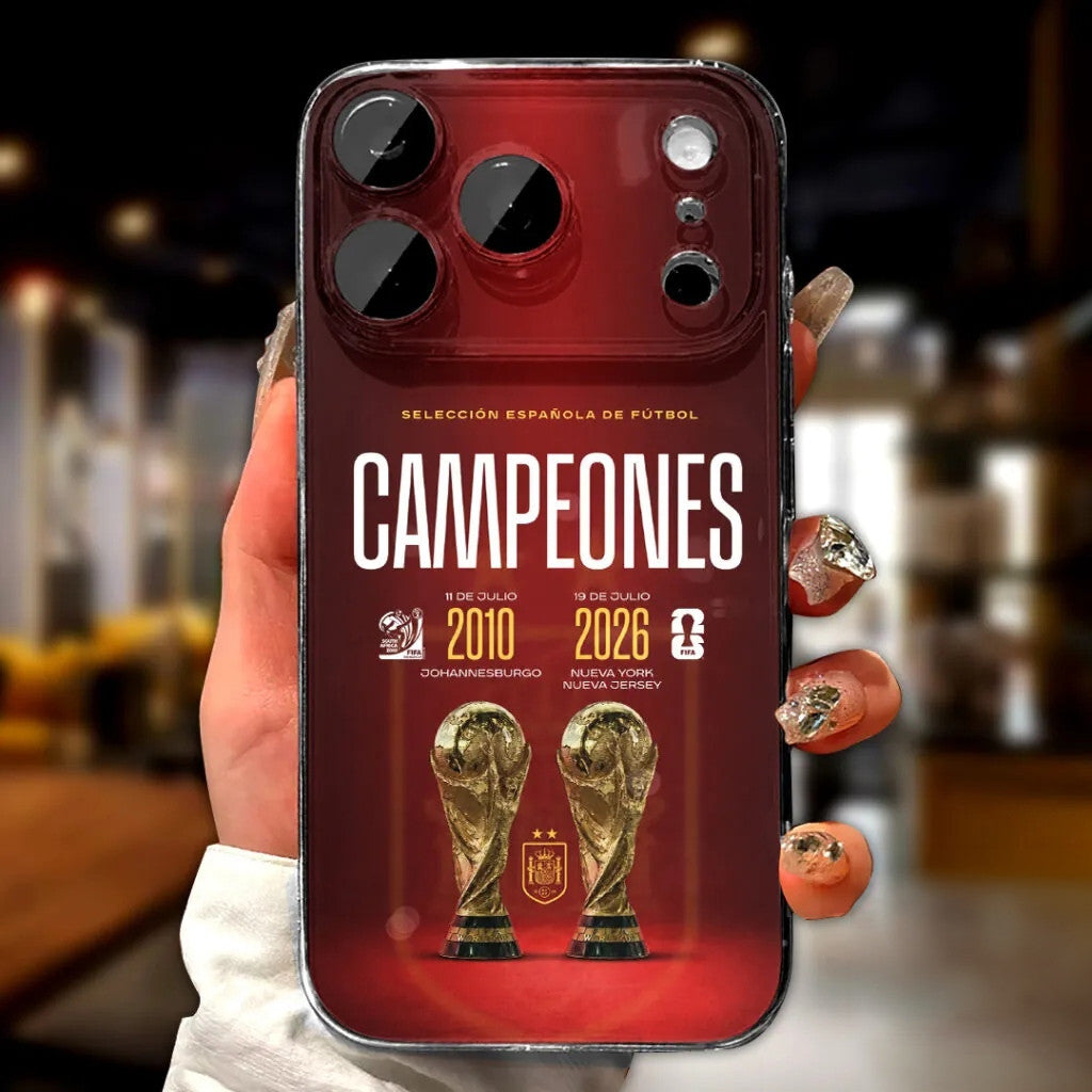 Spain National Football Team Campeones 2010 2026 World Cup Phone Case Spain Champions WC Merch - Merchluma