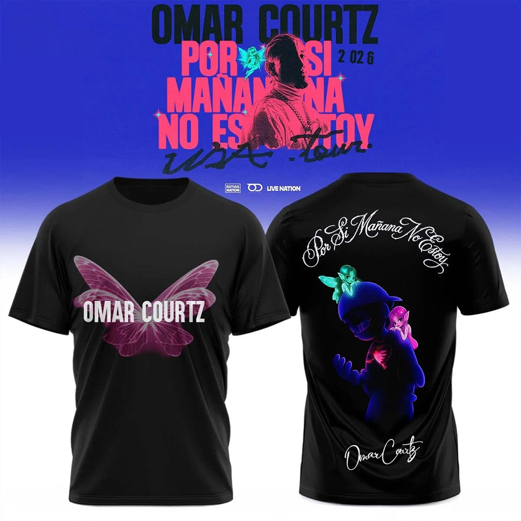 Omar Courtz Por Si Manana No Estoy World Tour 2026 T-Shirt Omar Courtz Merch Gift For Men - Merchluma