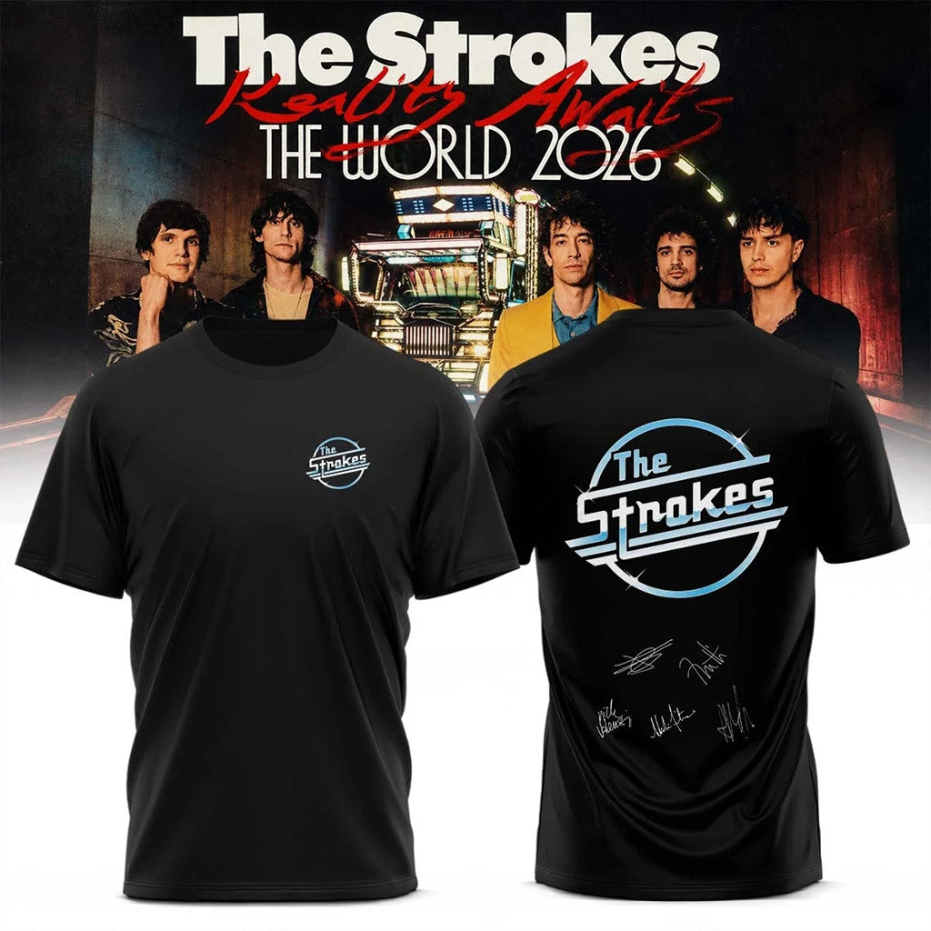 The Strokes Merch Reality Awaits The World Tour 2026 T-Shirt Birthday Present For Brother - Merchluma
