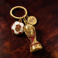 Spain 2026 World Cup Champions Football Trophy Metal Keychain Gifts For Spain Football Fans - Merchluma