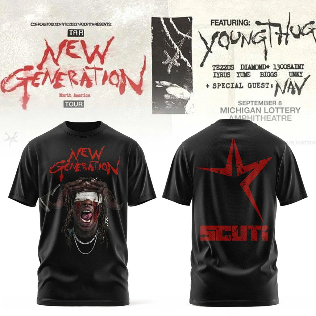 Young Thug The New Generation Tour T-Shirt Young Thug Merch Best Birthday Gift For Him - Merchluma