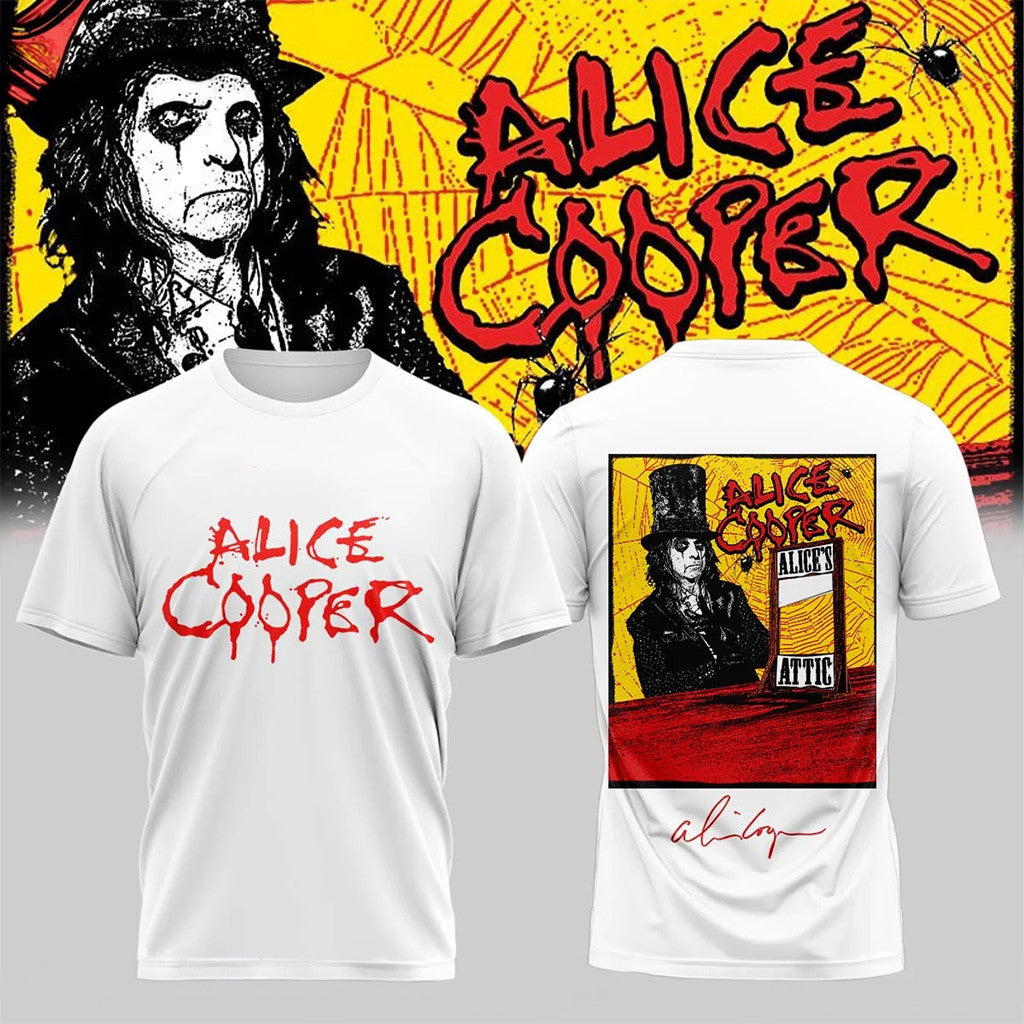 Alice Cooper Alice's Attic Tour 2026 T-Shirt Alice Cooper Merch Birthday Gift For Him - Merchluma