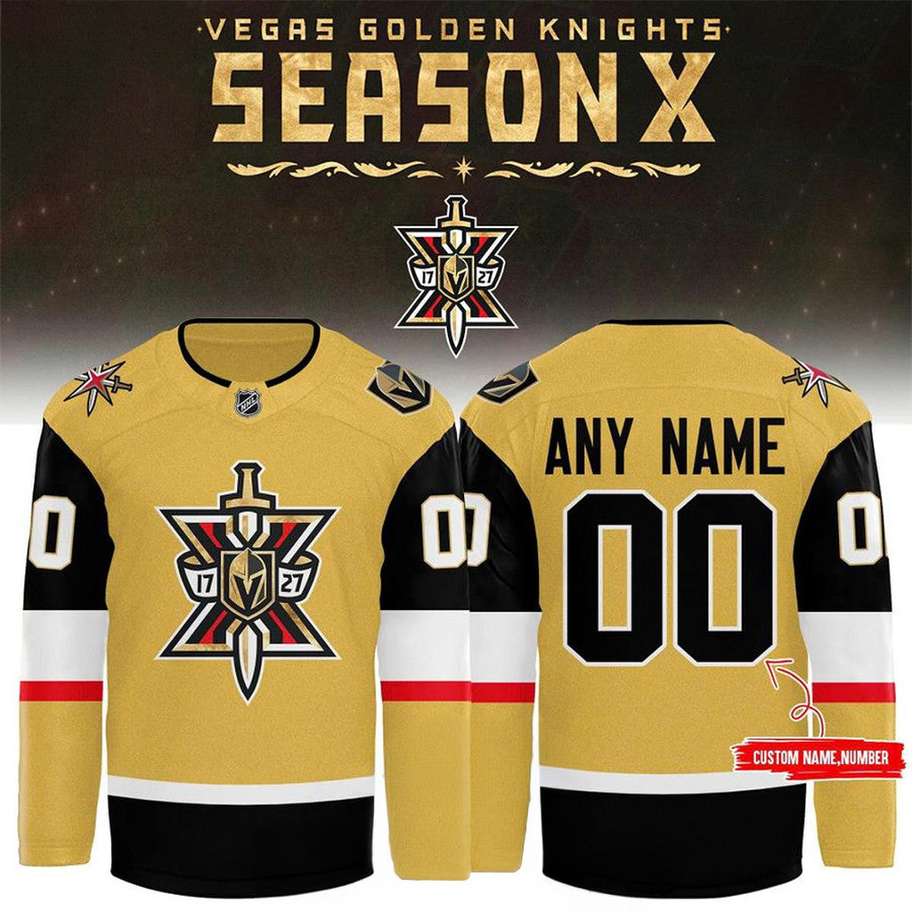Personalized Vegas Golden Knights 2026 Season X Night Hockey Jersey Knights Merch Fan Gifts - Merchluma