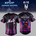 New York Mets x Kpop Demon Hunters Night Jersey NY Mets Merch Birthday Gift For Son - Merchluma