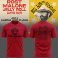 Post Malone X Tampa Bay Buccaneers Merch Big Ass Stadium Tour Red T-Shirt 2026 Gifts For Fan - Merchluma