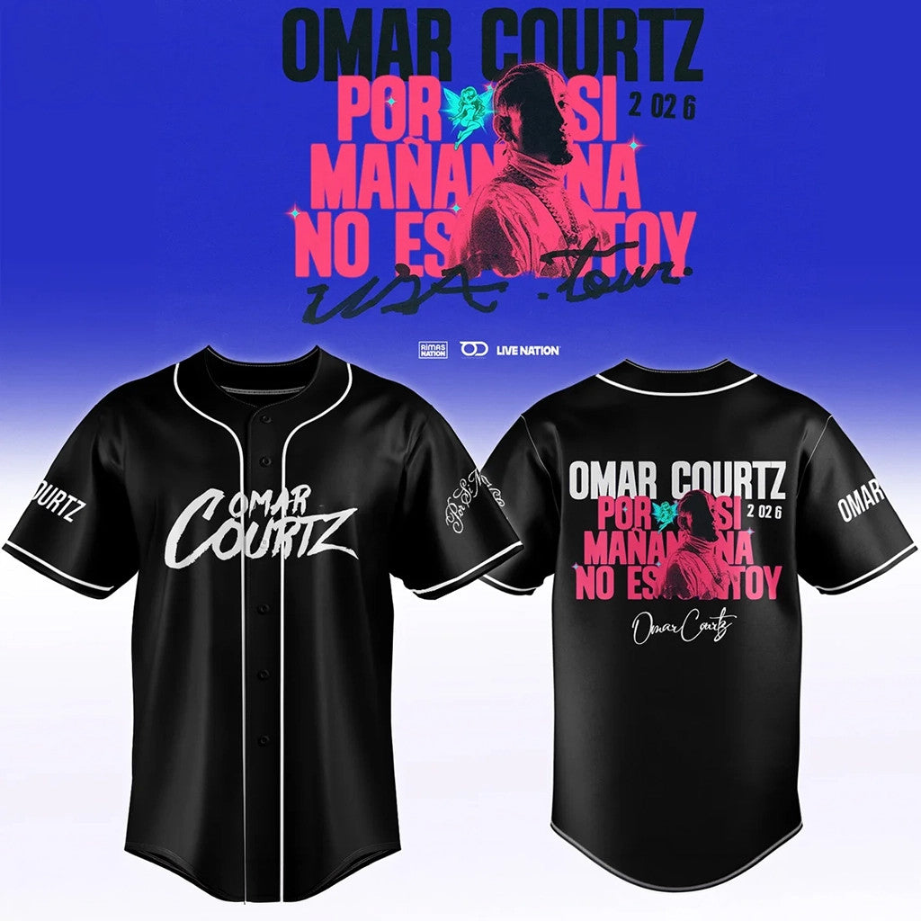 Omar Courtz Merch Por Si Manana No Estoy World Tour 2026 Baseball Jersey Holiday Gifts For Fans - Merchluma