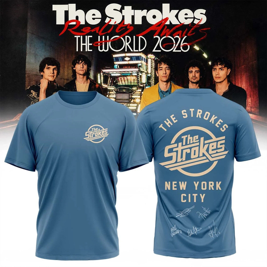 The Strokes Merch Reality Awaits The World Tour 2026 T-Shirt Gift Ideas For Brother - Merchluma