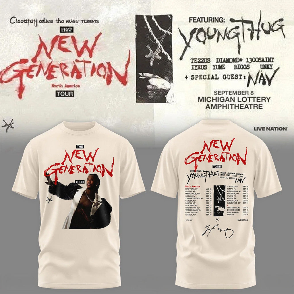 Young Thug The New Generation Tour T-Shirt Young Thug Merch Gift Ideas For Men - Merchluma