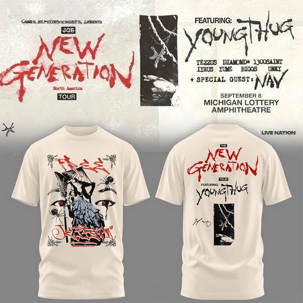 Young Thug The New Generation Tour T-Shirt Young Thug Merch Vintage Gifts For Fans - Merchluma