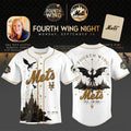 New York Mets x Fourth Wing Night 2026 Baseball Jersey NY Mets Merch Baseball Enthusiast Gifts - Merchluma