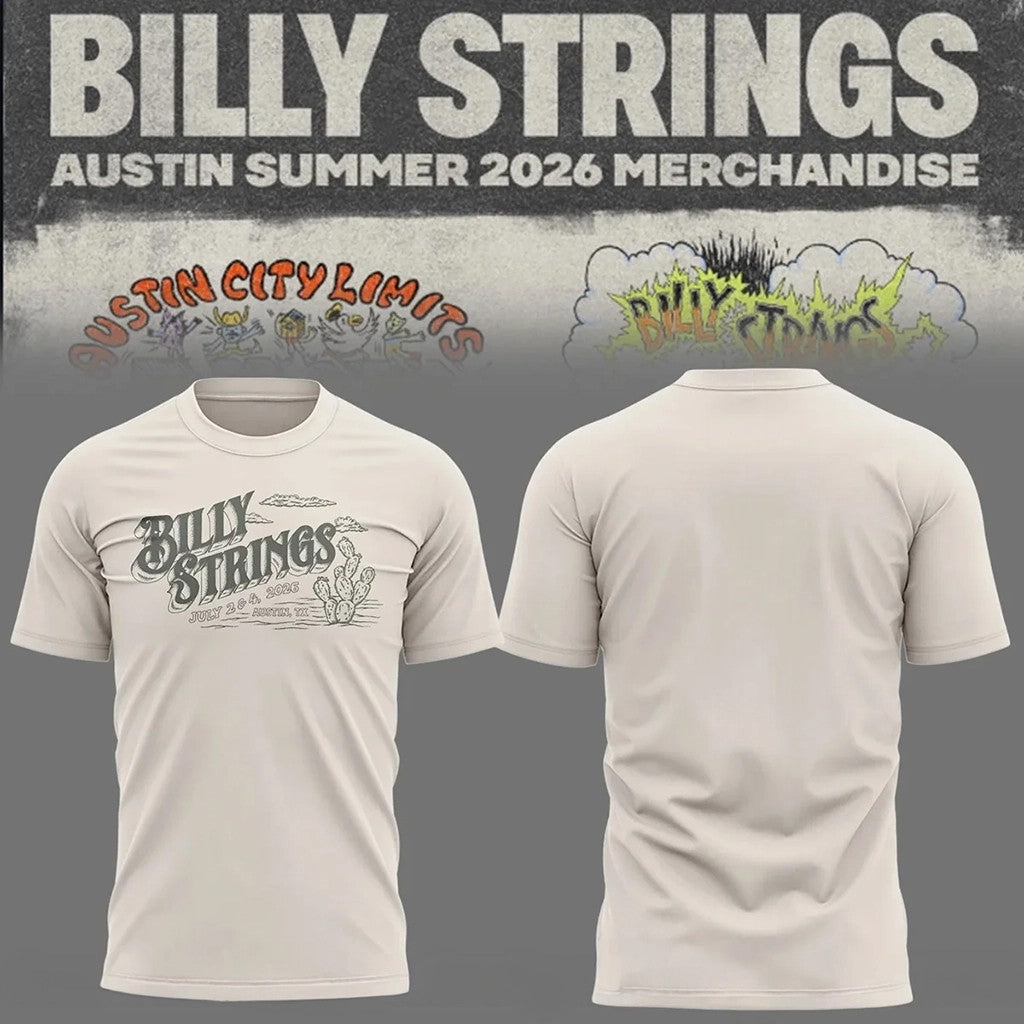 Billy Strings Tour 2026 Shirt Billy Strings Austin Summer 2026 Merchandise Music Clothing - Merchluma