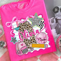 Custom Back To School Girl T-Shirt Coquette Bow Pencil Backpack Shirt Gifts For Daughter - Merchluma
