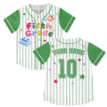 Custom Fifth Grade Teacher Green Pinstripe Baseball Jersey Back To School Teacher Apparel Women - Merchluma