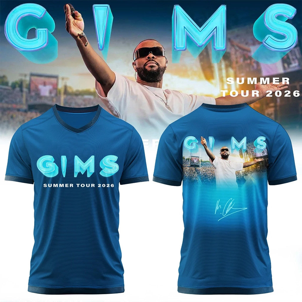 GIMS Summer Tour 2026 Signature Jersey GIMS Merch Gifts For Music Lovers - Merchluma