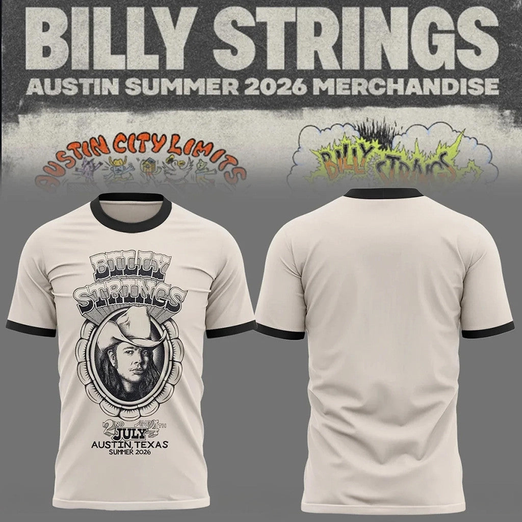 Billy Strings Tour 2026 Shirt Billy Strings Austin Summer 2026 Merchandise Music Lover Gifts - Merchluma