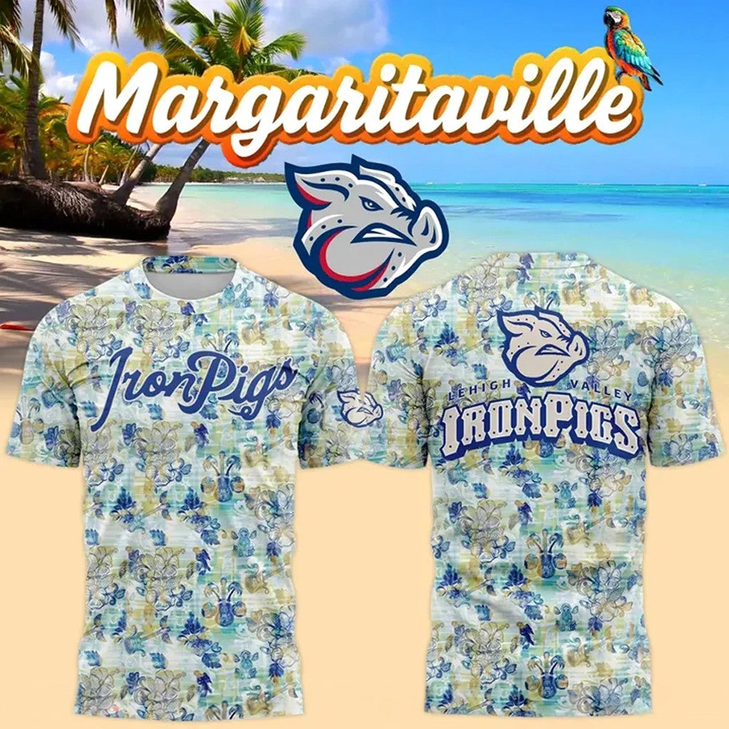 Lehigh Valley Ironpigs Margaritaville Night Shirt IronPigs Merch Gifts For Baseball Fans - Merchluma