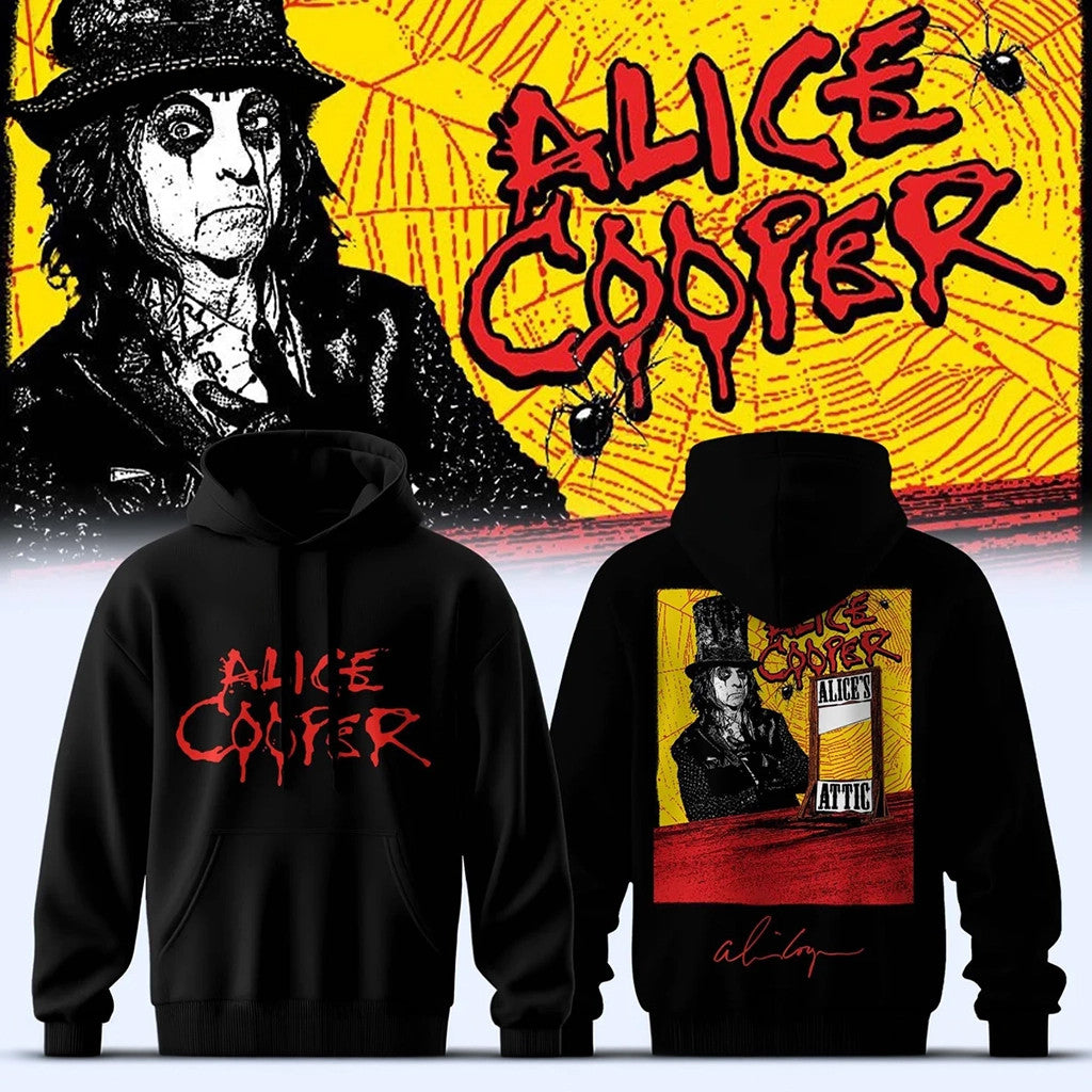 Alice Cooper Alice's Attic Tour 2026 Hoodie Alice Cooper Merch Birthday Gift For Him - Merchluma
