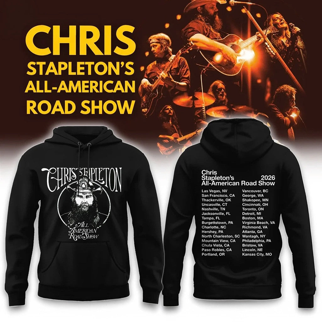 Chris Stapleton 2026 All American Road Show Hoodie Chris Stapleton Merch Gift Ideas For Brother - Merchluma