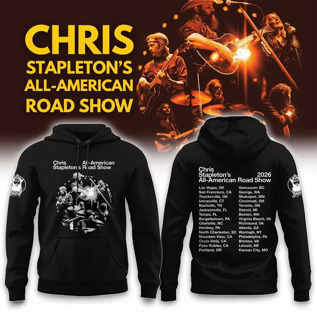 Chris Stapleton 2026 All American Road Show Hoodie Chris Stapleton Merch Gifts Ideas For Men - Merchluma