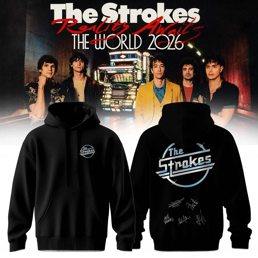 The Strokes Reality Awaits Tour 2026 Hoodie The Strokes Merch Gifts For Men - Merchluma