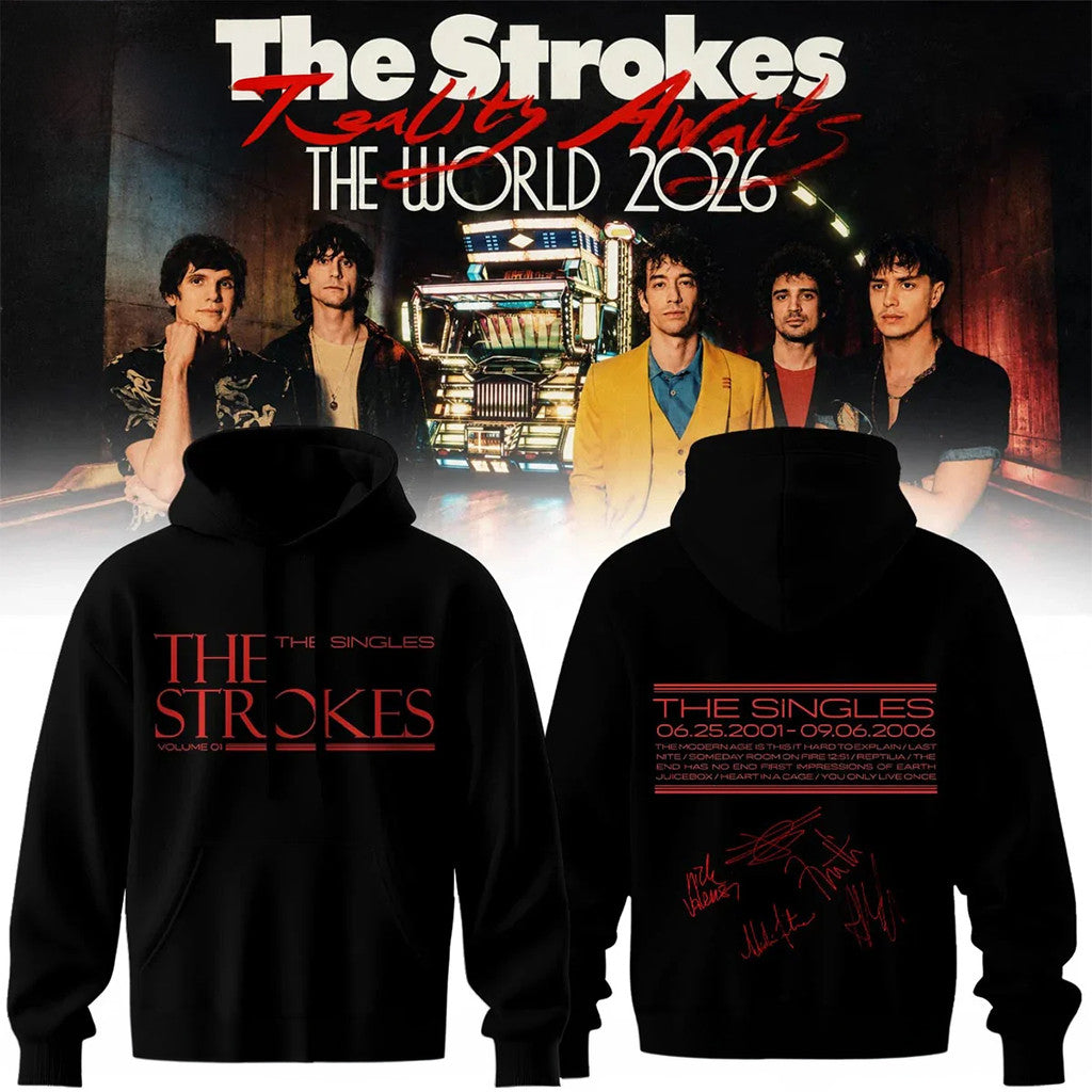 The Strokes Reality Awaits Tour 2026 Hoodie The Strokes Merch Useful Gifts For Brother - Merchluma