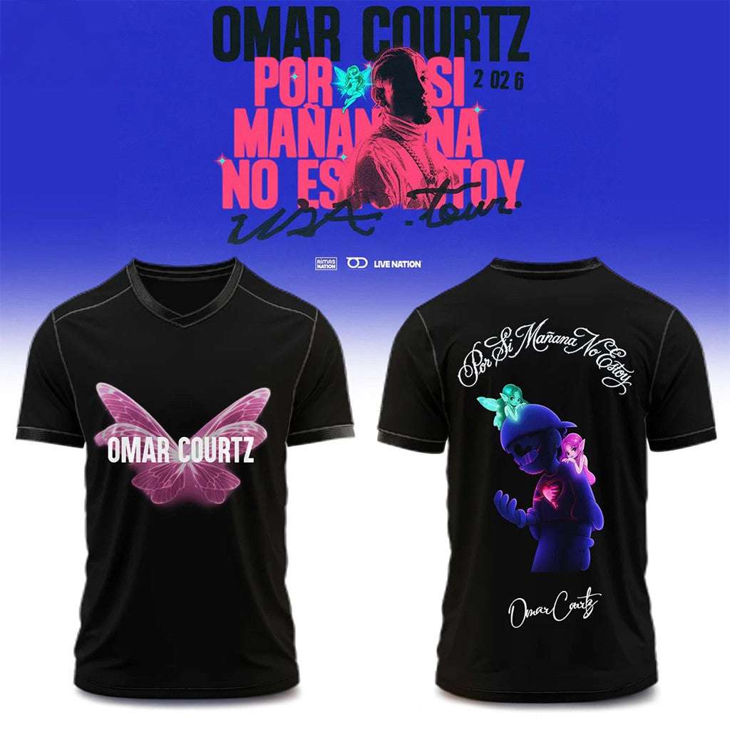 Omar Courtz Por Si Manana No Estoy World Tour 2026 T-Shirt Omar Courtz Merch Gifts - Merchluma