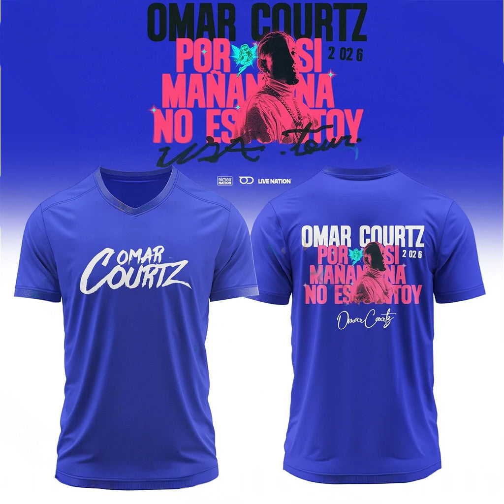 Omar Courtz Por Si Manana No Estoy World Tour 2026 T-Shirt Omar Courtz Merch Meaningful Gifts - Merchluma