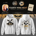 New York Mets x Fourth Wing Night 2026 Hoodie White NY Mets Merch Gifts For Fans - Merchluma